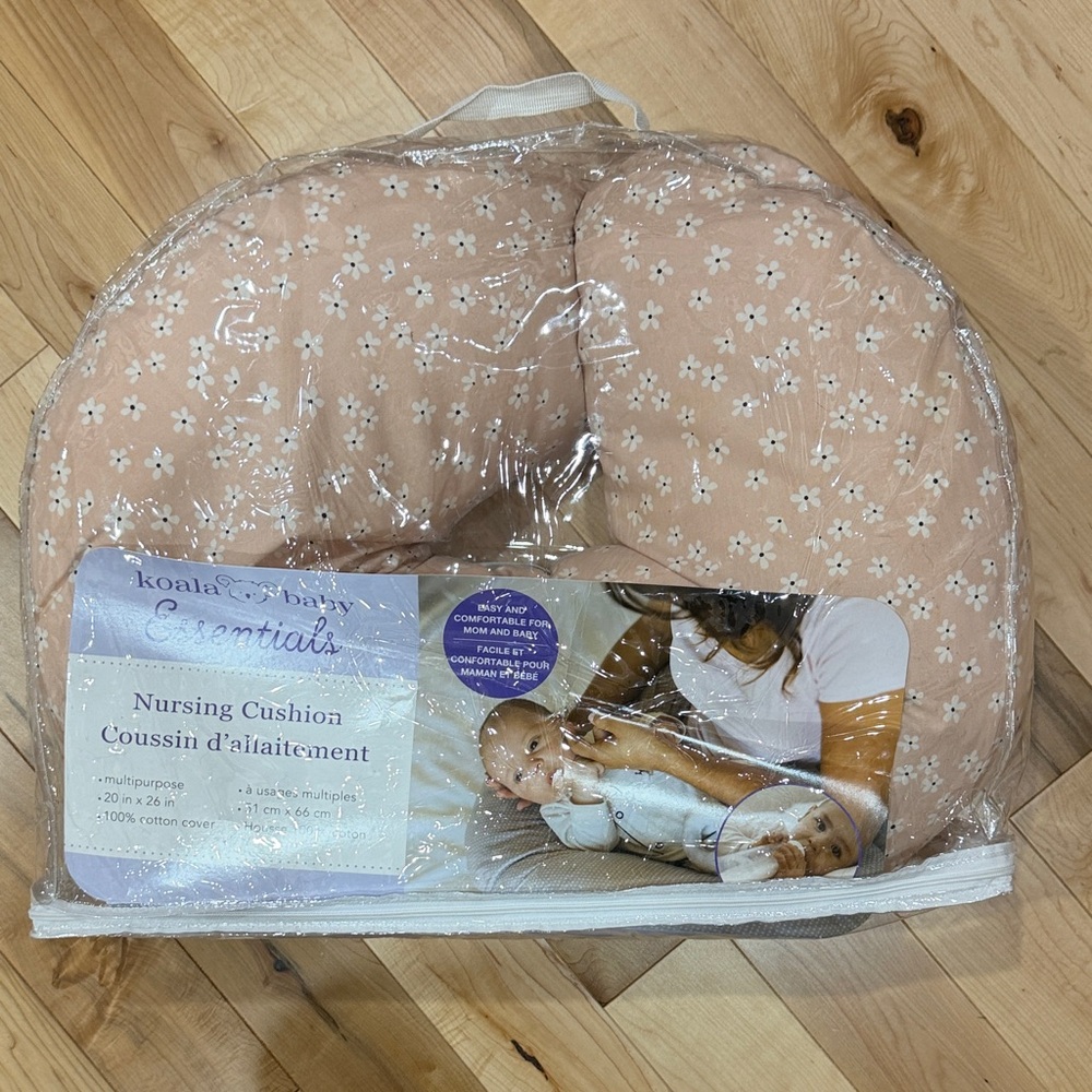 Baby Essentials Nursing Cushion - Peach Floral